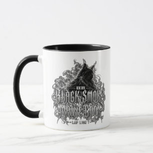 Gothic Silver Black Smoke Maine Coon Art Mug