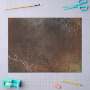 Gothic Silver Web Distressed Tissue Paper