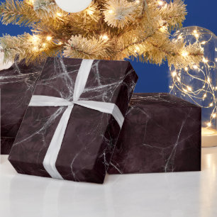 Gothic Silver Web Distressed Wrapping Paper