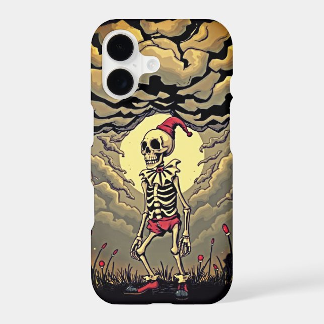 Gothic Skeleton Clown iPhone Case (Back)