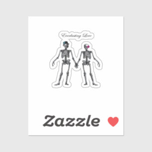 Gothic Skeleton Couple (Old Pink) Classic