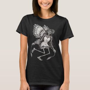 Gothic Skeleton Fairy Grunge Fairycore Cottagecore T-Shirt