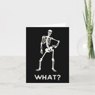 Gothic Skeleton For Teen Girls Boys Halloween Funn Card