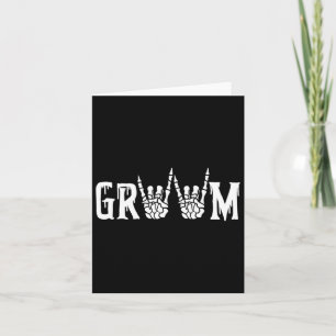 Gothic Skeleton Groom Wedding Just Married Spooky  Card