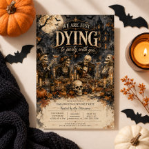 Gothic Skeleton Halloween Party Costume Party