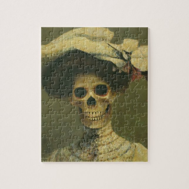 Gothic Skeleton Lady Puzzle (Vertical)