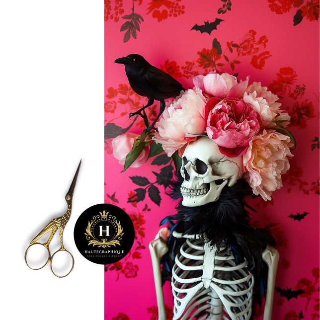 Gothic Skeleton Skull Decoupage  Tissue Paper (Creator Uploaded)