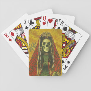 Gothic Skeleton Witch Playing Cards