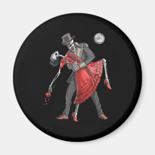 Gothic Skeletons Dancing Magnet