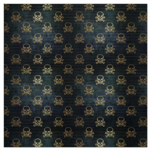 Gothic Skull and Bones Costume Fabric