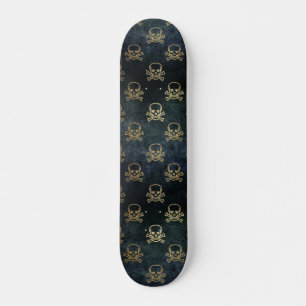 Gothic Skull and Bones Skateboard