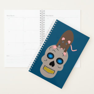 Gothic Skull and Rat Halloween Planner