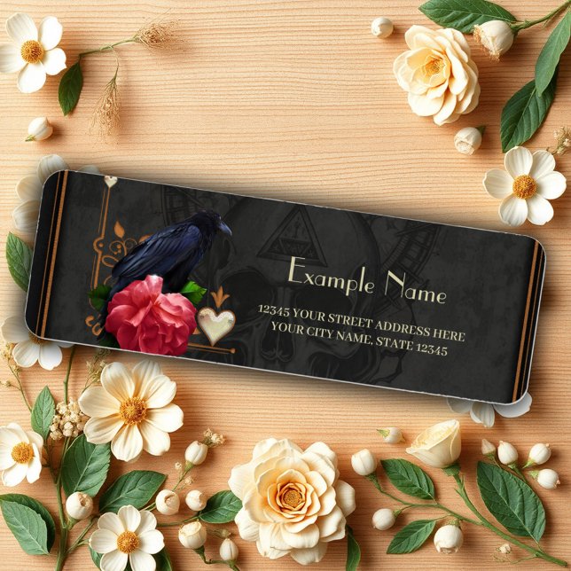 Gothic Skull and Raven.  (Creator Uploaded)