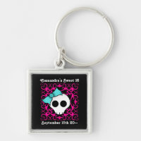 Gothic skull birthday keepsake sweet 16