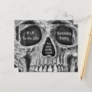 Gothic Skull Budget Birthday Party RIP To His 20s