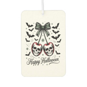 Gothic Skull Cherry Halloween Air Freshener