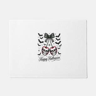 Gothic Skull Cherry Halloween Doormat