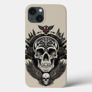 Gothic Skull Design iPhone 13 Case
