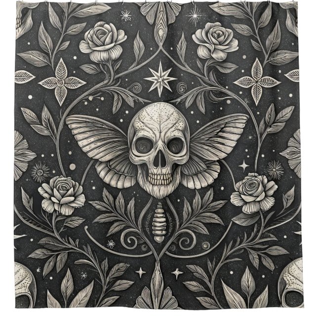 Gothic Skull Floral Celestial Pattern (1) (Front)