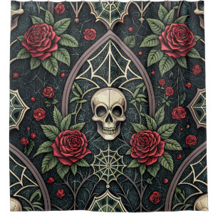 Gothic Skull Floral Celestial Pattern (3)