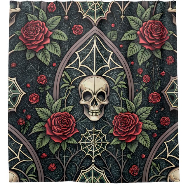 Gothic Skull Floral Celestial Pattern (3) (Front)