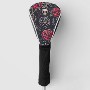 Gothic Skull Floral Celestial Pattern (4) Golf Head Cover