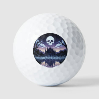 Gothic Skull Golf Ball