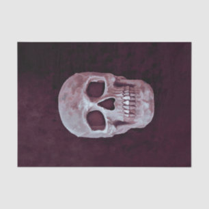 Gothic Skull Head Purple Custom Cool Spooky Design Tissue Paper