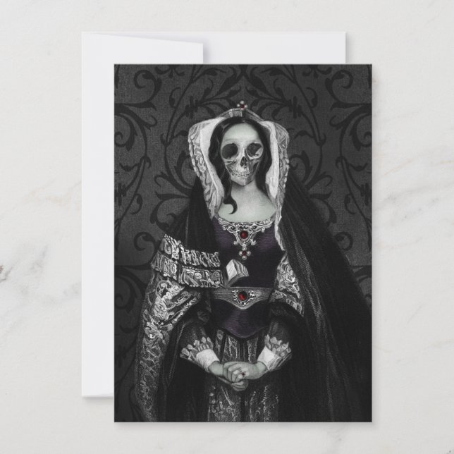 Gothic Skull Lady Announcement (Front)