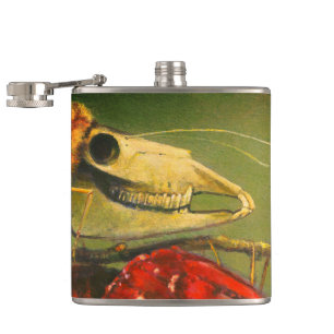 Gothic Skull Moth Flask
