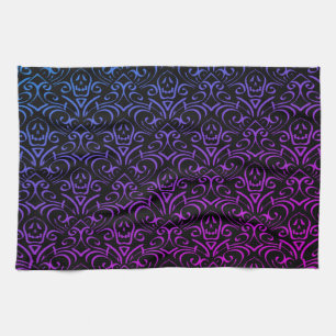 Gothic Skull Pattern Kitchen Towel