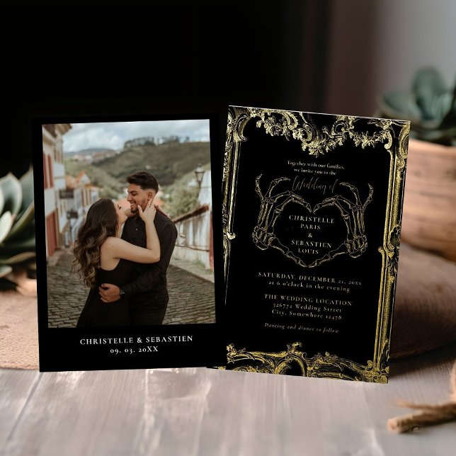 Gothic Skull Retro Halloween Wedding  (Creator Uploaded)