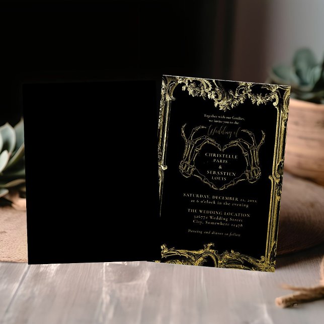 Gothic Skull Retro Halloween Wedding  (Creator Uploaded)