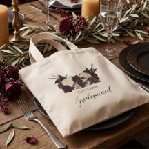 Gothic Skull & Rose Bridesmaid