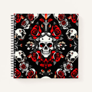 Gothic Skull & Roses – Day of the Dead Notebook
