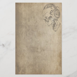 Gothic Skull Stationery