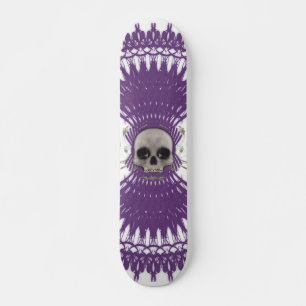 Gothic Skull Tribal Fractal Design: Skateboard #7