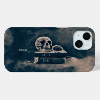 Gothic Skull Vintage Old Books Dark Academia