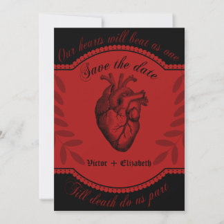 Gothic Skull Wedding Invitation