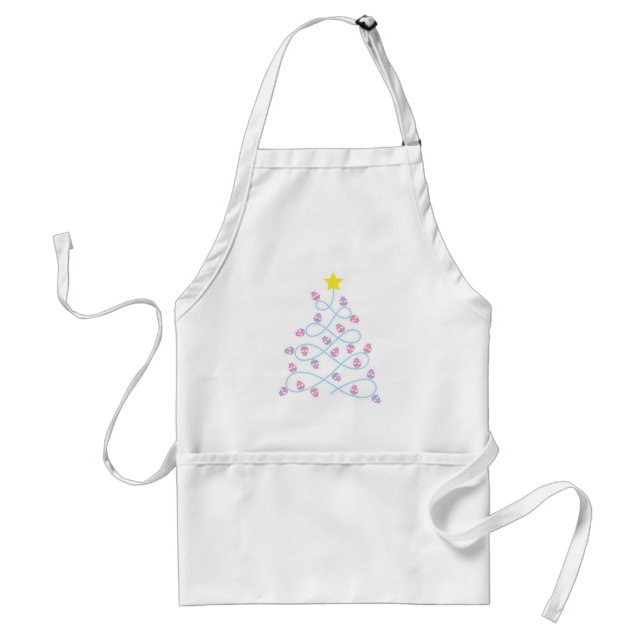 Gothic Skulls Christmas Tree Apron (Front)