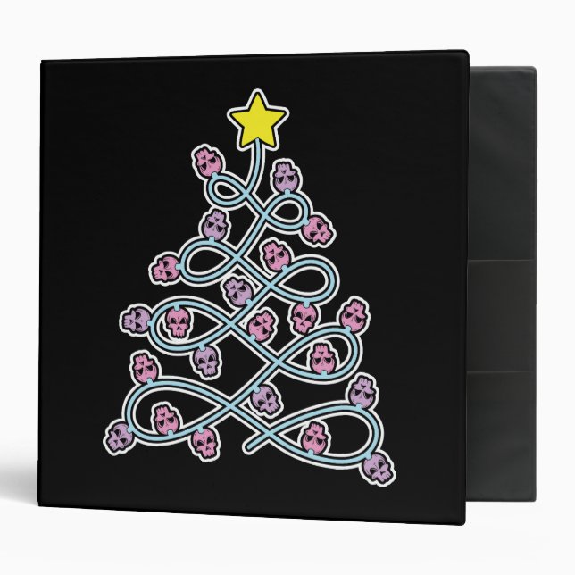 Gothic Skulls Christmas Tree Binder (Front/Inside)