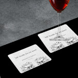 Gothic Skulls 'till death do us part Wedding Favou Square Paper Coaster<br><div class="desc">Gothic wedding favours (coasters) with prominently displayed "till death do us part". The design features two skulls with flowers. This coaster is a perfect keepsake from your wedding,  that matches the gothic theme.</div>
