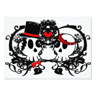 Skull Wedding Invitations &amp; Announcements | Zazzle CA