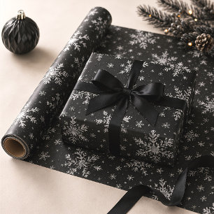 Gothic Snowflakes Spooky Christmas Wrapping Paper