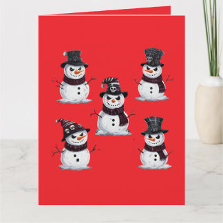 Gothic Snowman Card