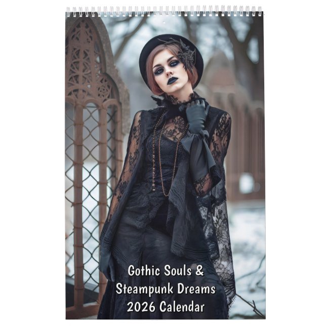 Gothic Souls & Steampunk Dreams – 2026 Calendar (Cover)