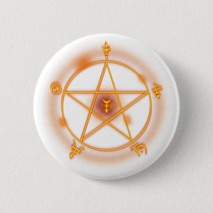 gothic spell symbol 2 inch round button