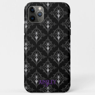 Gothic Spider Pattern Black iPhone 11 Pro Max Case