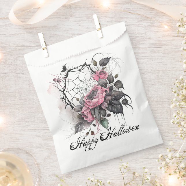 Gothic Spider Web | Halloween Favour Bag (Clipped)