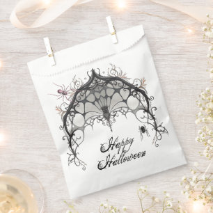 Gothic Spider Web   Halloween Favour Bag
